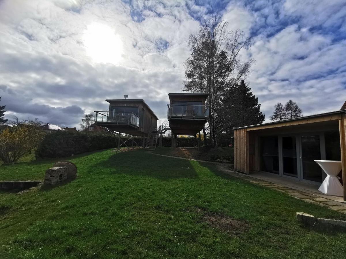 Villa Baumhaus Und Tinyhaus Mühlhausen Exterior foto