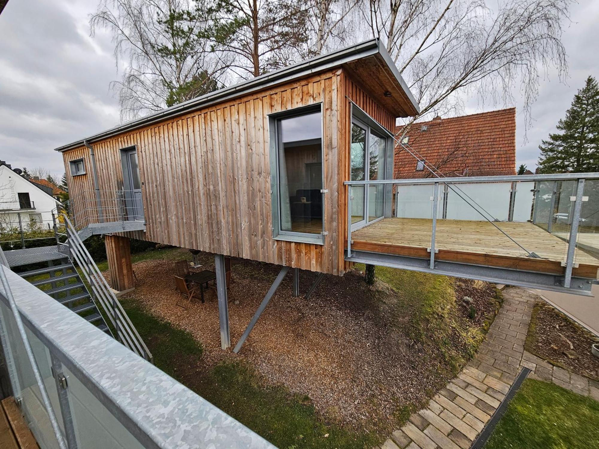 Villa Baumhaus Und Tinyhaus Mühlhausen Exterior foto